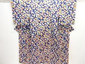 大正ロマン　縮緬錦紗椿模様着物